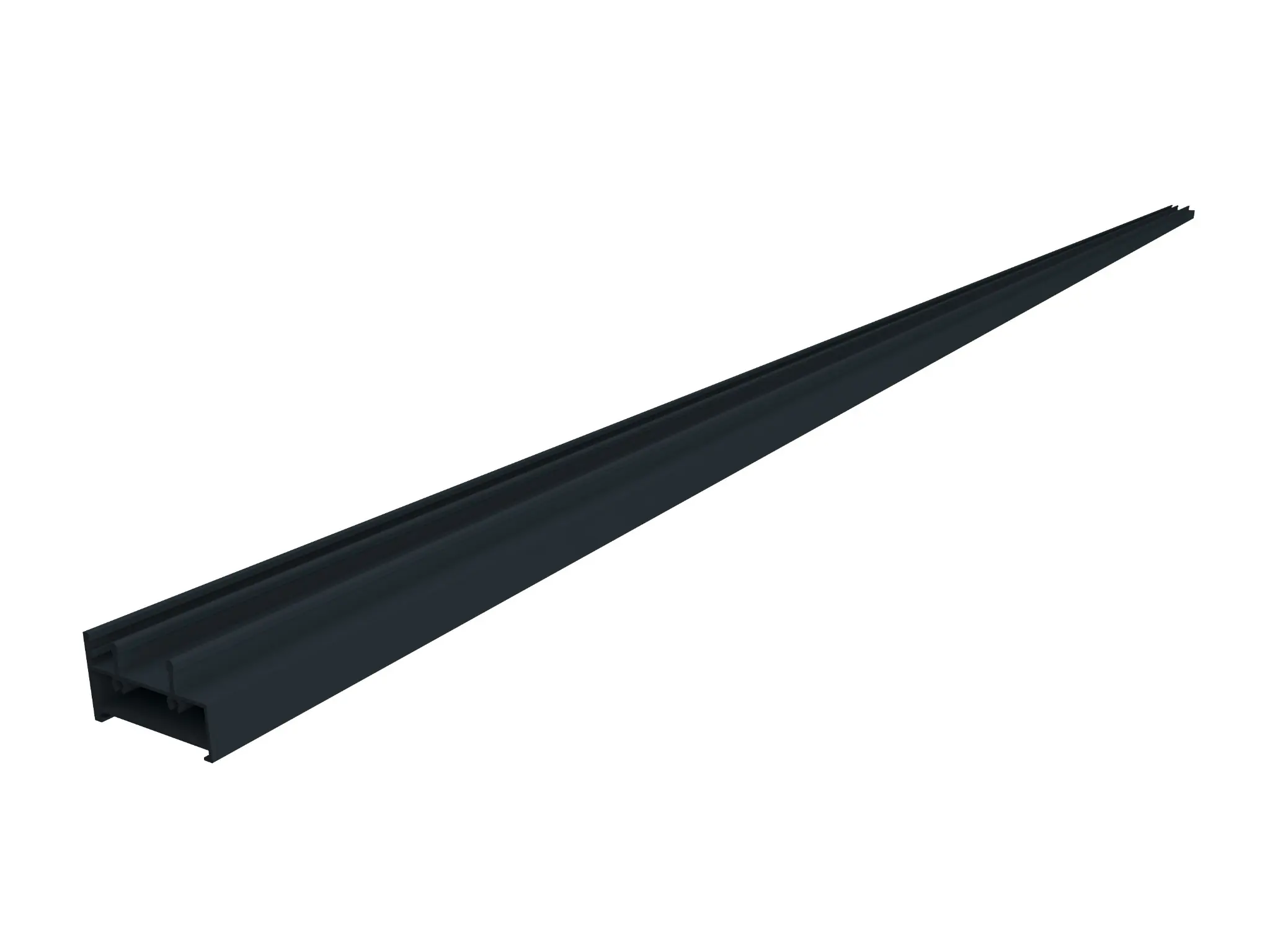 Aluminium profile for the BRUDA Tara Glass Doors multi-track system